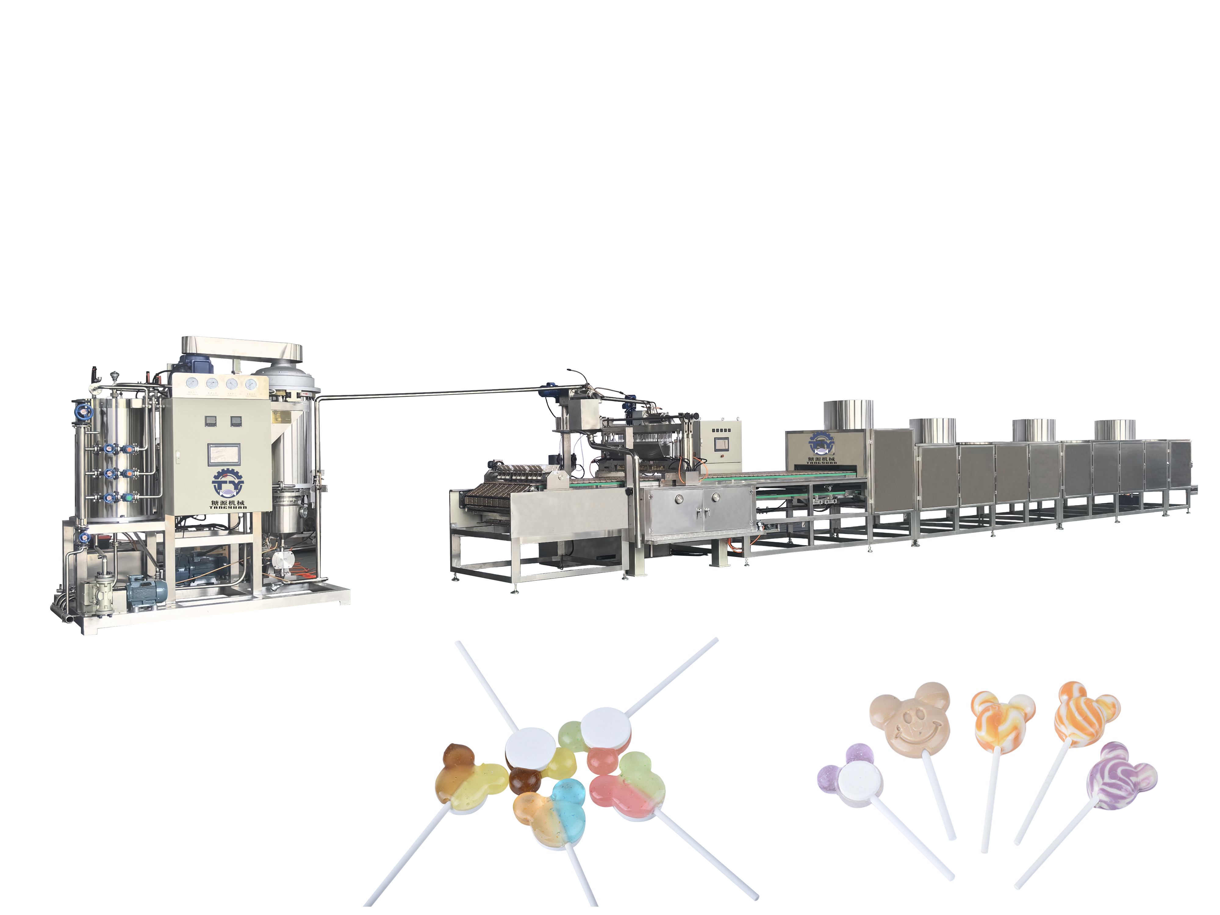 异形棒糖浇注生产线